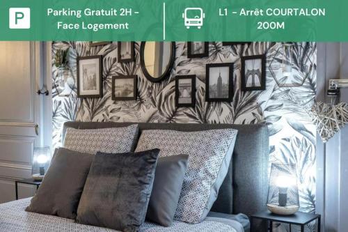 Ruang duduk di LA HALTE TROYENNE - Gare - Parking - Confort & Cosy - RENT IMMO