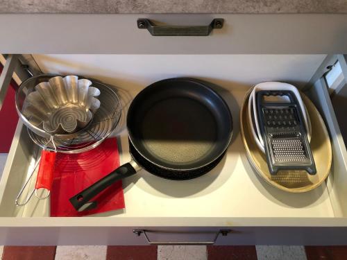 Dapur atau dapur kecil di Maison Gîte Vallon Pont d'Arc
