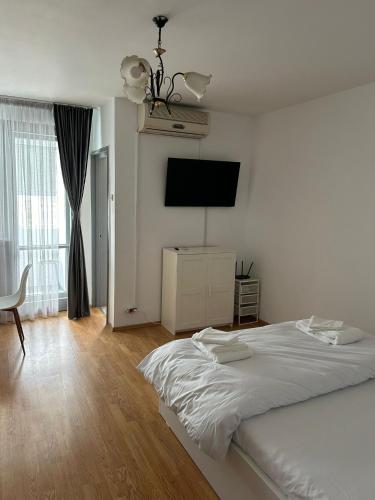 Ένα ή περισσότερα κρεβάτια σε δωμάτιο στο Dristor