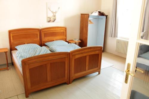 En eller flere senge i et værelse på Apartmány Lavande