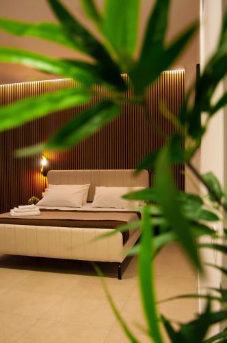 Katil atau katil-katil dalam bilik di Sicily Luxury Rooms