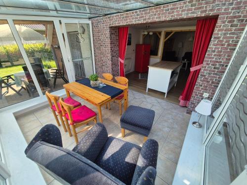 Χώρος καθιστικού στο Ferienwohnung Schipper Nordsee