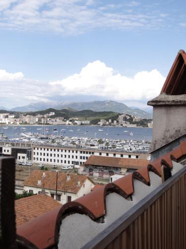 a view of a city from the roof of a building at Mon cocon Ajaccien in Ajaccio