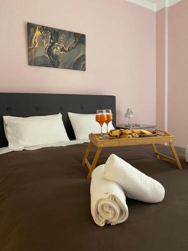 Llit o llits en una habitació de SOFICOS Sea View Apartment