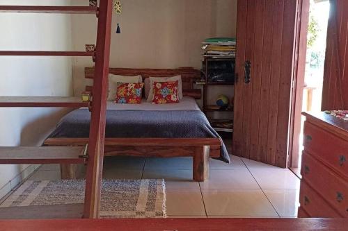 Postel nebo postele na pokoji v ubytování Chácara Beira Rio - NX -MT