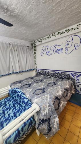 Cama o camas de una habitación en Hostel Vallarta
