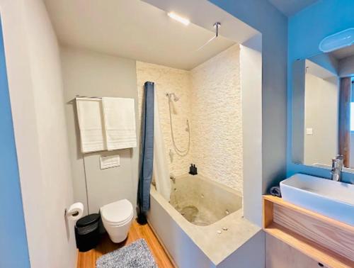 Phòng tắm tại Casa Isolda