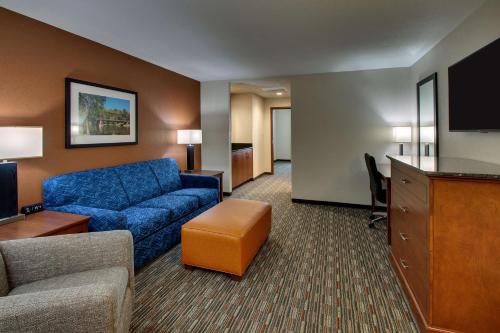 TV a/nebo společenská místnost v ubytování Drury Inn & Suites Iowa City Coralville