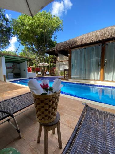 Kolam renang di atau dekat dengan Pousada Casa de Sapê