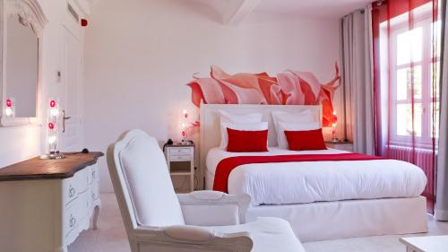 Postel nebo postele na pokoji v ubytování Le Talluy