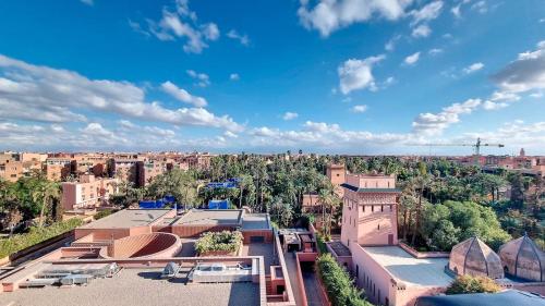a view of a city from the roof of a building at Majorelle Family Residence Medina in Marrakech