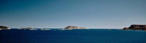 a group of islands in a large body of water at Aquarius Hotel in Kas