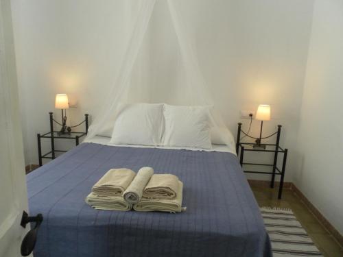 Posteľ alebo postele v izbe v ubytovaní Apartamentos Casa la Costanilla