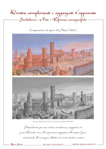 a painting of a city and a drawing of a city at WAST-HOST by MICHELANGELO in Vasto