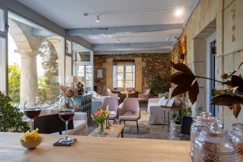 A seating area at Casona Las Cinco Calderas
