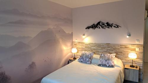 Postel nebo postele na pokoji v ubytování "Quen'Toy Apparts" Studio 2p