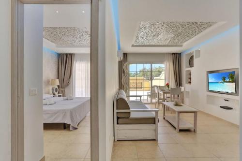 Ένα ή περισσότερα κρεβάτια σε δωμάτιο στο Luxury House Granada Park