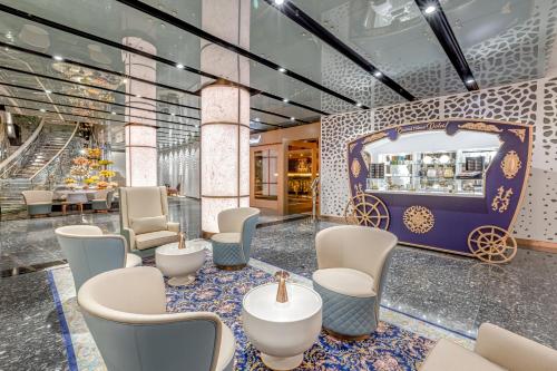 เลานจ์หรือบาร์ของ Golden Sands Boutique Hotel-Dubai Creek