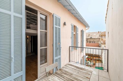 Balkón nebo terasa v ubytování Magnificent Duplex - rue Meynadier Cannes Center - 1BR4p