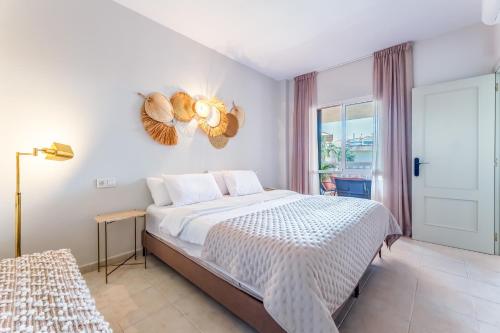 Ένα ή περισσότερα κρεβάτια σε δωμάτιο στο Reserva del Higueron 3 bedroom apartment Lola