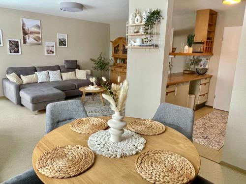 Posezení v ubytování Ferienwohnung Auf der Leite