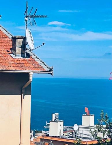 a view of the ocean from the roof of a building at Grace & Breakfast Monaco in Beausoleil