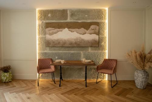 Гостиная зона в Exklusive Stadtwohnung mit Innenhofterrasse, Pool und Sauna