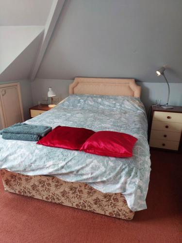 Krevet ili kreveti u jedinici u okviru objekta Double room with ensuite shower room in quiet, private house