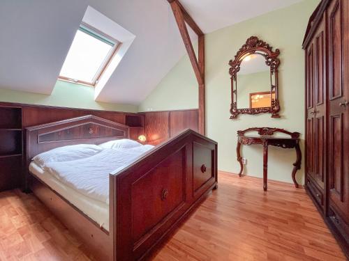 Postel nebo postele na pokoji v ubytování Hotel Závrší