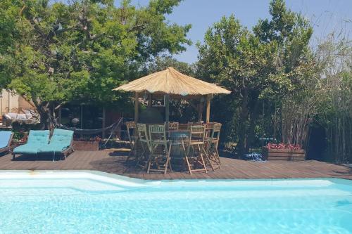 LE CABANON Piscine Jacuzzi Sauna Paillote