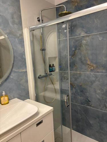 Koupelna v ubytování Resort Jantar