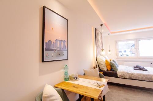 Posezení v ubytování Shiny Singapore Room - Homestay - Doppelzimmer mit Gemeinschaftsbad