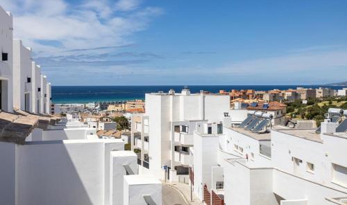 a view of a city with white buildings at Suerte Viento in Tarifa
