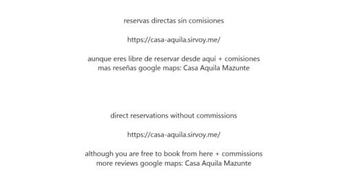 a screenshot of a page of a document at Casa Aquila Mazunte in Mazunte