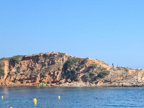 an island in the middle of the water at Felmin in Portals Nous