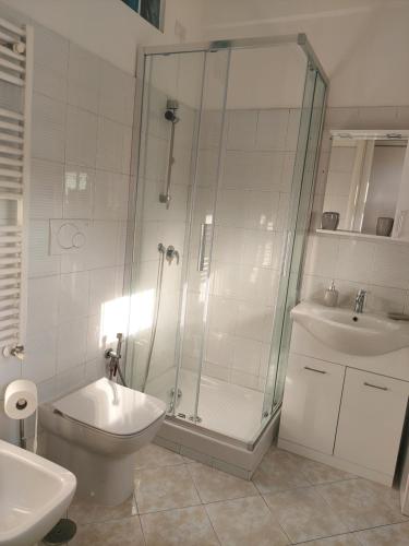 Koupelna v ubytování Luna Blu