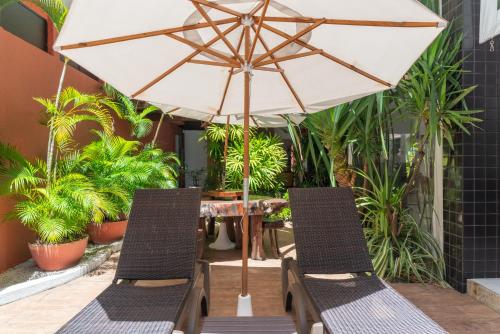 Patio nebo venkovní prostory v ubytování Ritz Plazamar Hotel