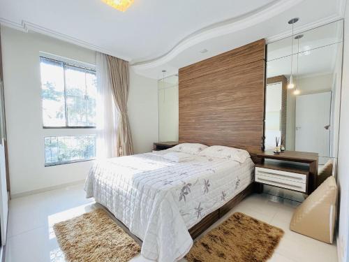 Postel nebo postele na pokoji v ubytování Fantástica Casa apenas 150m - Praia Grande > Penha