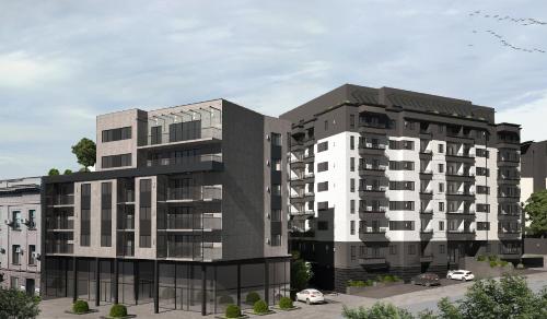 an architectural rendering of an apartment building at MSCondoApartment in Kragujevac