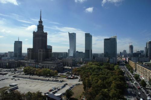 Miesto panorama iš apartamentų arba bendras vaizdas Varšuvoje