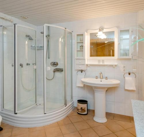 Koupelna v ubytování Litzkow 15809
