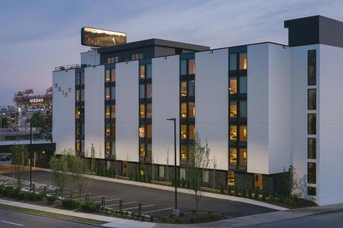 a building with a bottle on top of it at Drift Nashville, a Member of Design Hotels in Nashville