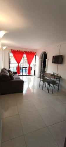 Ruang duduk di Apartamento Ana