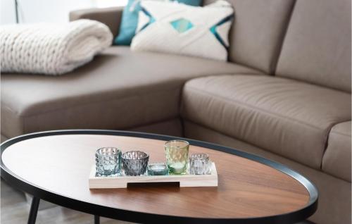 Χώρος καθιστικού στο Lovely Apartment In Rechlin With Sauna