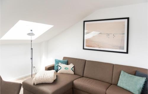 Χώρος καθιστικού στο Lovely Apartment In Rechlin With Sauna