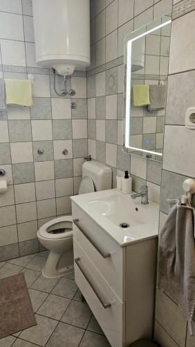 Koupelna v ubytování "Bonaca"