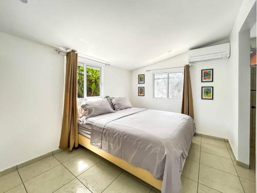 Katil atau katil-katil dalam bilik di Free canoës Air-Conditioning King Bed Fare Piti