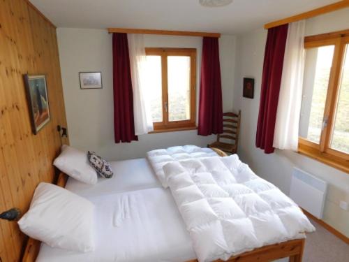 Postel nebo postele na pokoji v ubytování Ferienwohnung Fernblick