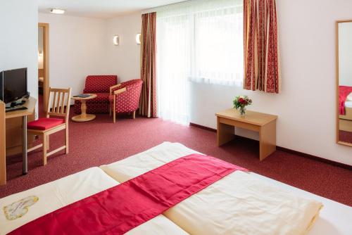 TV a/nebo společenská místnost v ubytování Hotel Forer