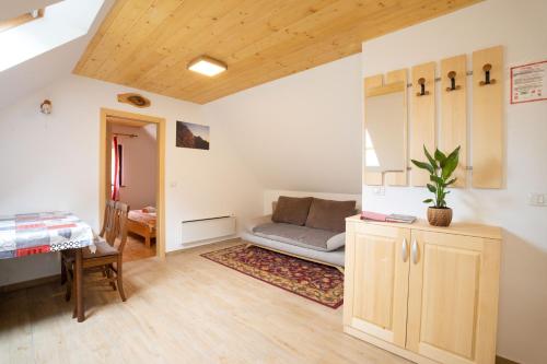 Χώρος καθιστικού στο Apartments and rooms Kravanja
